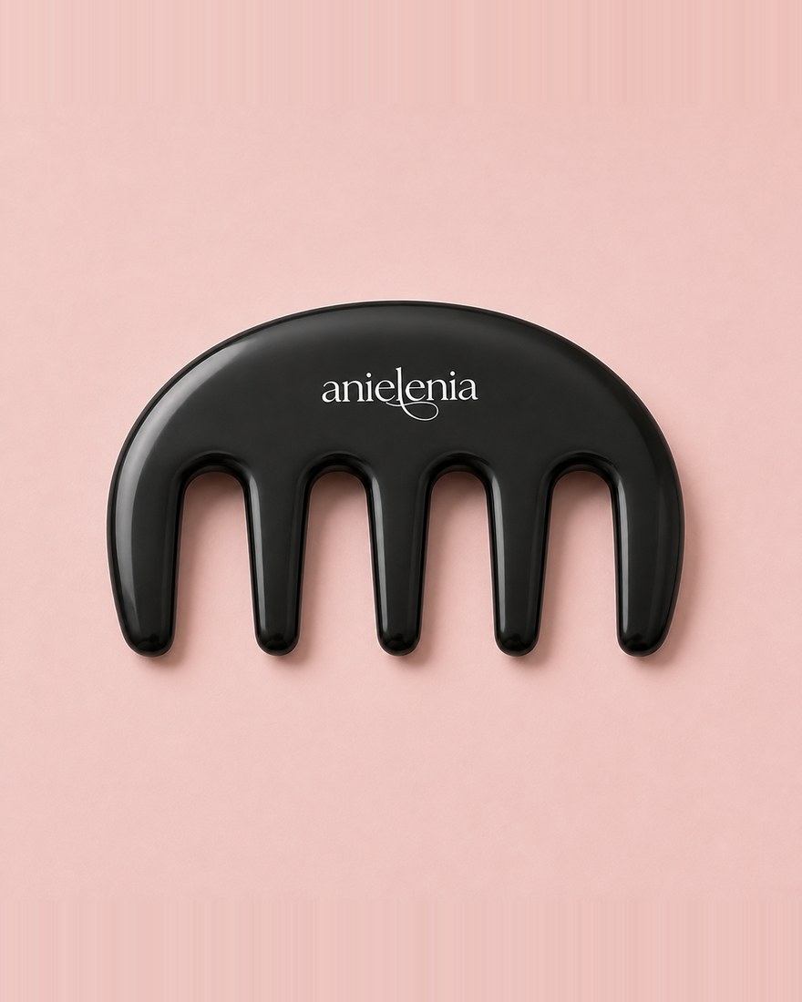 Bian stone scalp gua sha comb